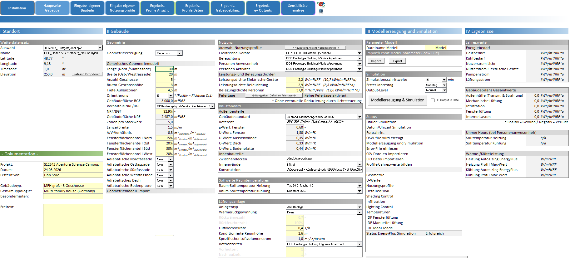 Input form