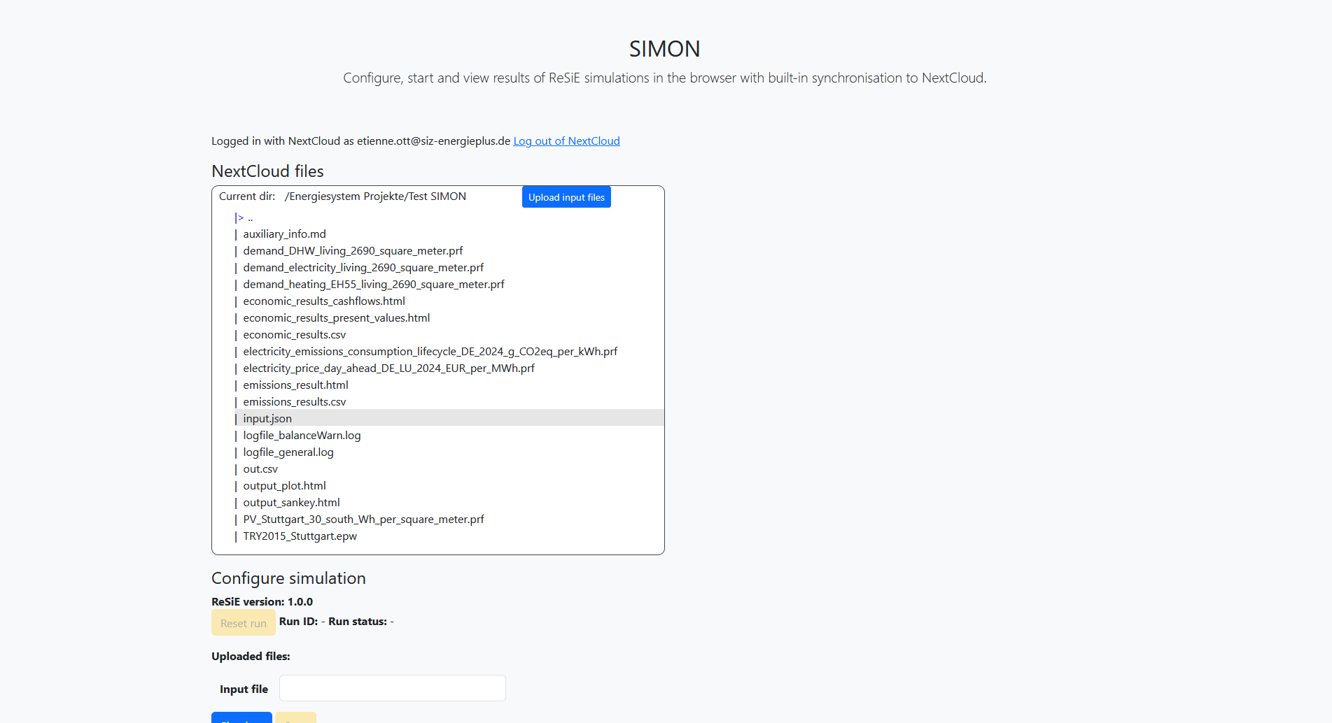 Uploading files to the server from NextCloud